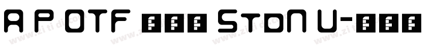 A P OTF 勘亭流 StdN U字体转换